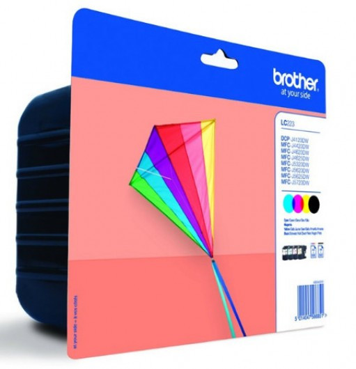 Brother LC223BKCMY Tintapatron csomag BKCMY 11 ml + 3*5,9 ml (LC223VALBP)