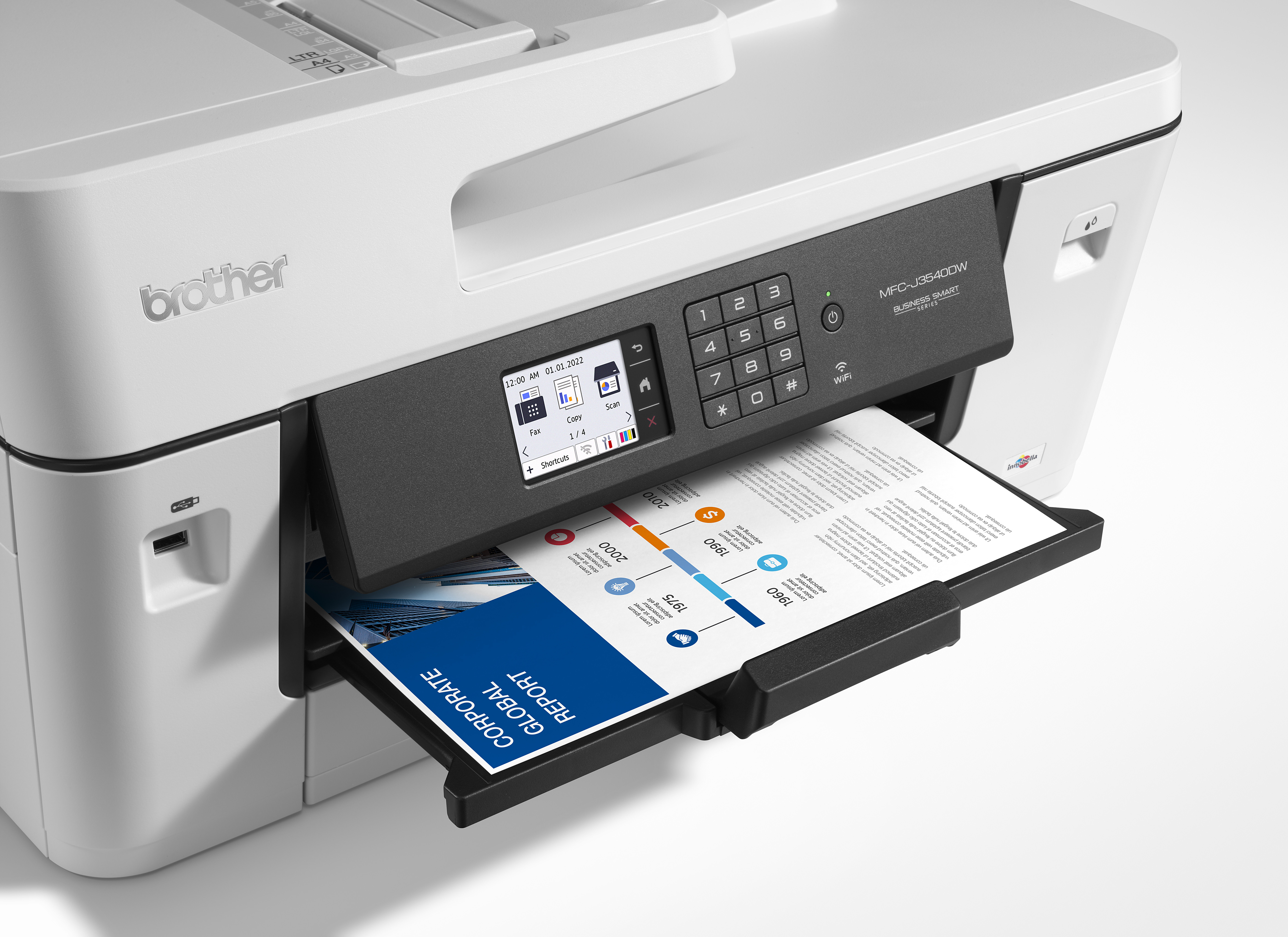 Brother MFCJ3540DW A3 színes tintasugaras multifunkciós nyomtató (MFCJ3540DWYJ1)