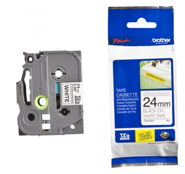 Brother TZe-S251 24 mm széles 8 m hosszú szalagkazetta (TZeS251)