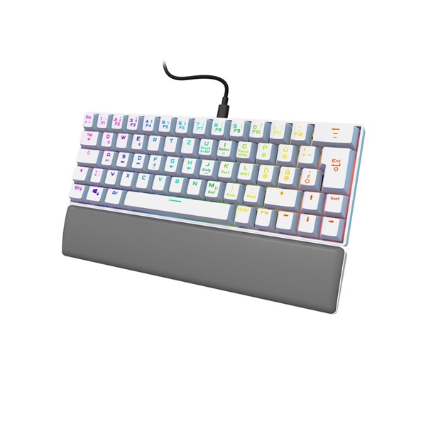 URAGE by HAMA 217829, GAMING URAGE EXODUS 760TKL MECHANIKUS MINI BILLENTYŰZET, RGB, RED SWITCH, FEHÉR (13217829)