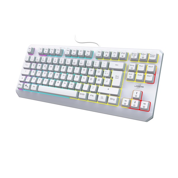 URAGE by HAMA 217819, GAMING URAGE EXODUS 220TKL BILLENTYŰZET, RGB, FEHÉR (13217819)